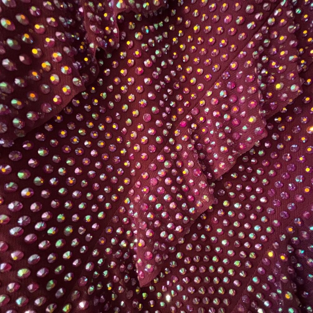 Elegant Purple Sequin Dress - Picture 7 of 7